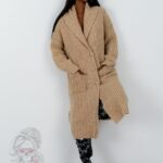 Kardigan premium Otto beżowy