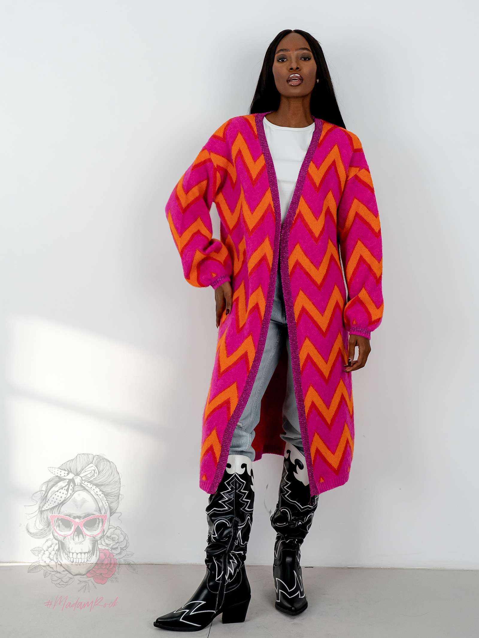 Kardigan kolorowy MiSunny fuksja