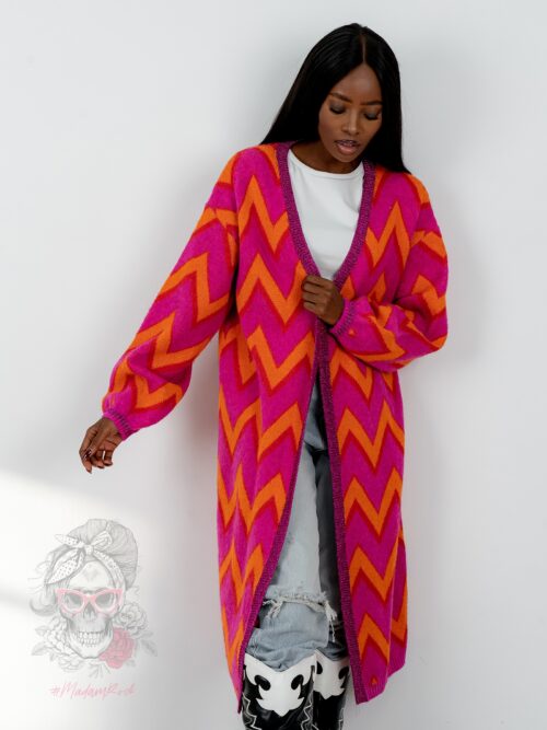 Kardigan kolorowy MiSunny fuksja
