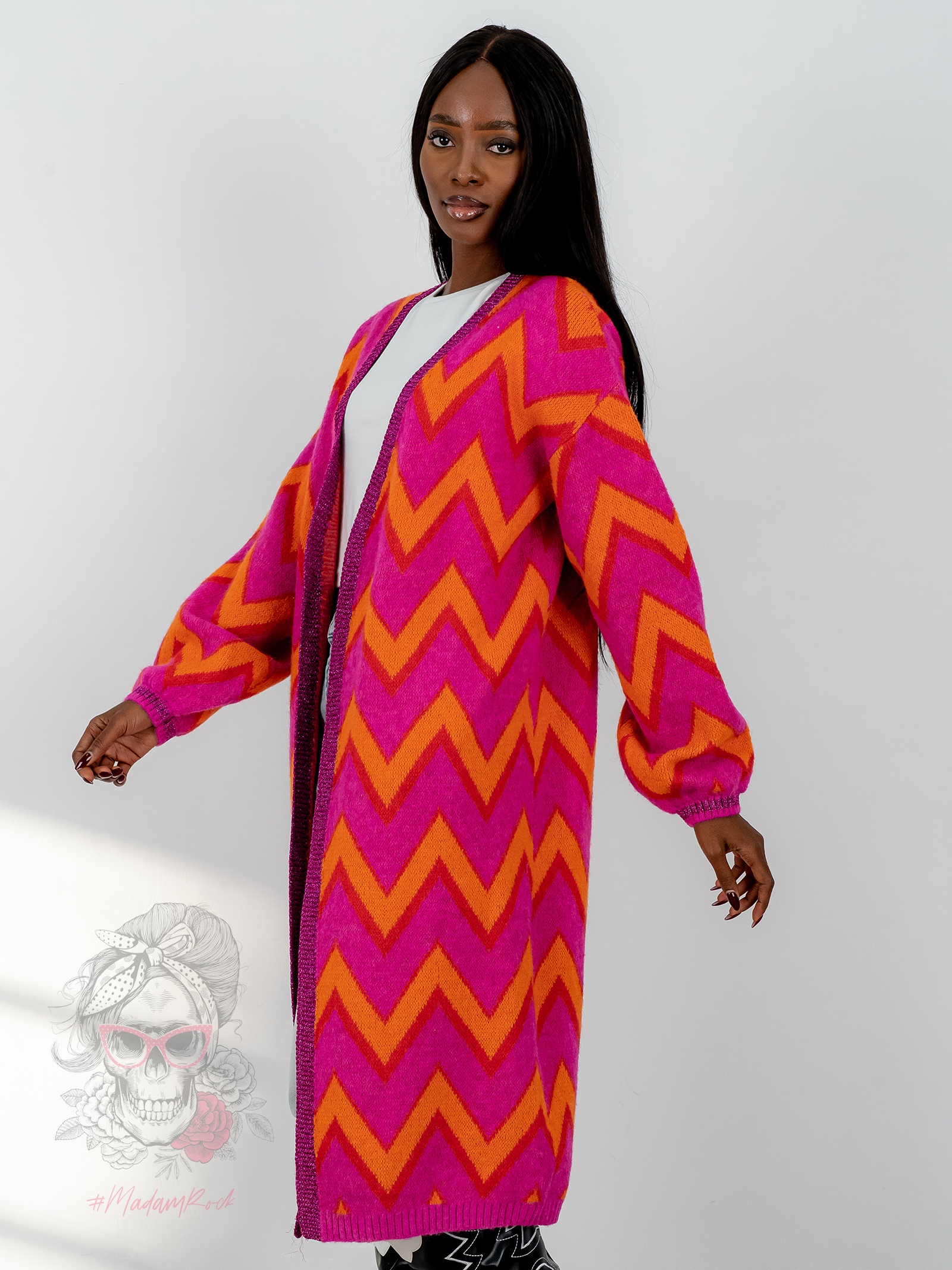 Kardigan kolorowy MiSunny fuksja