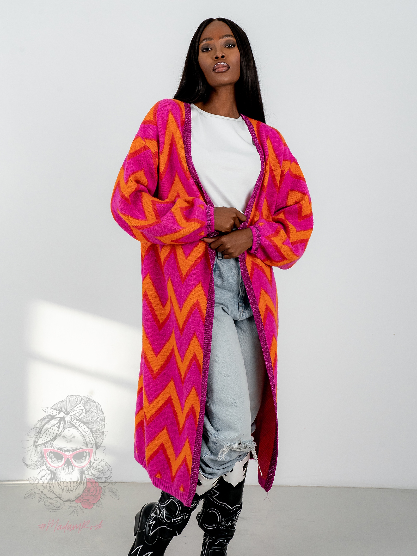 Kardigan kolorowy MiSunny fuksja