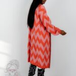 Kardigan kolorowy MiSunny pomarańczowy