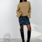 Sweter świąteczny Blisst złoty