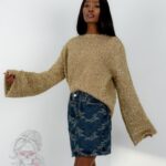 Sweter świąteczny Blisst złoty