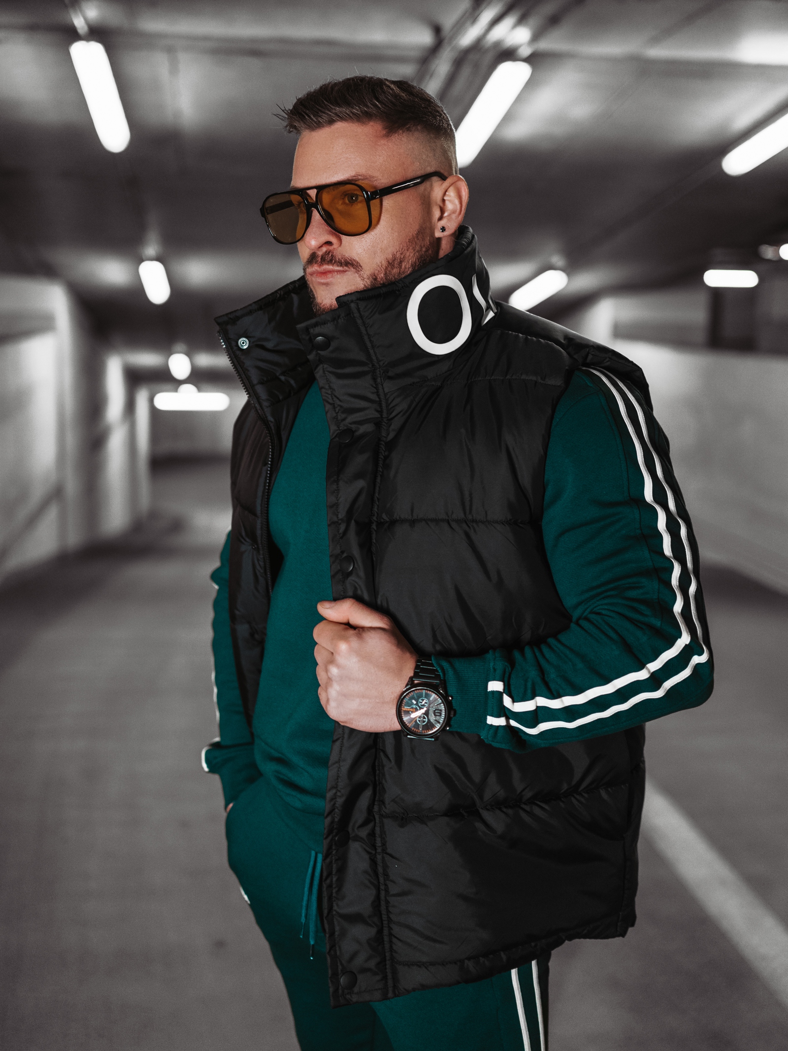 Kamizelka męska Puffer Men Ola Voga czarna