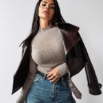 Sweter półgolf KRISTIN OLAVOGA beżowy