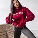 Bluza z kapturem RHODE OLAVOGA bordowa