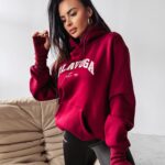 Bluza z kapturem RHODE OLAVOGA bordowa