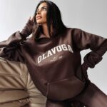 Bluza z kapturem RHODE OLAVOGA brązowa