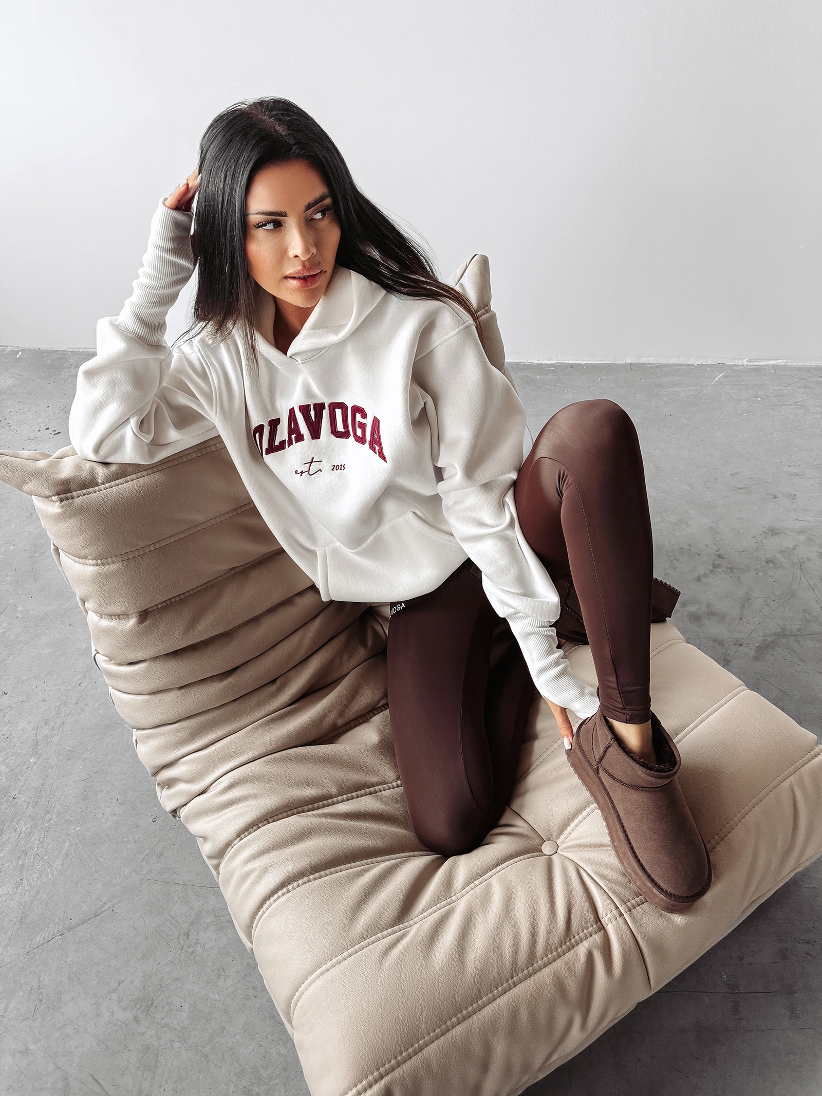 Bluza z kapturem RHODE OLAVOGA ecru