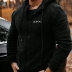 Bluza męska baranek DEROS OLAVOGA czarna