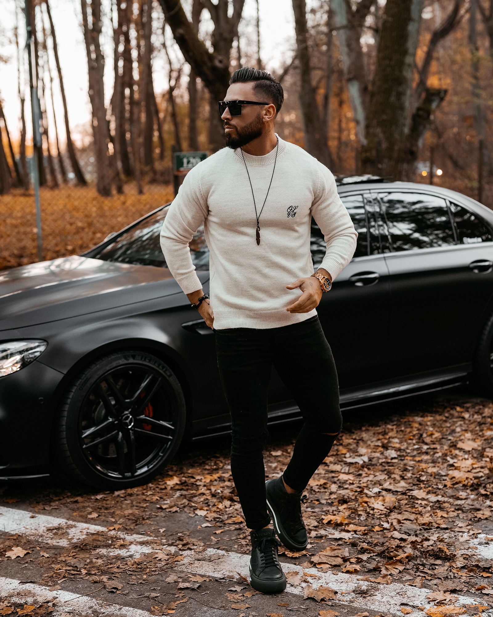 Sweter męski SAIMA OLAVOGA beżowy