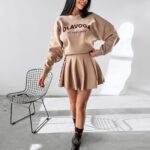 Komplet damski ze spódnicą CORNEL OLAVOGA beżowy