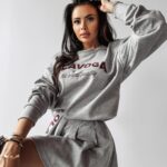 Komplet damski ze spódnicą CORNEL OLAVOGA szary