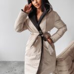 Kurtka dwustronna MARYLIN OLAVOGA czarny-beż