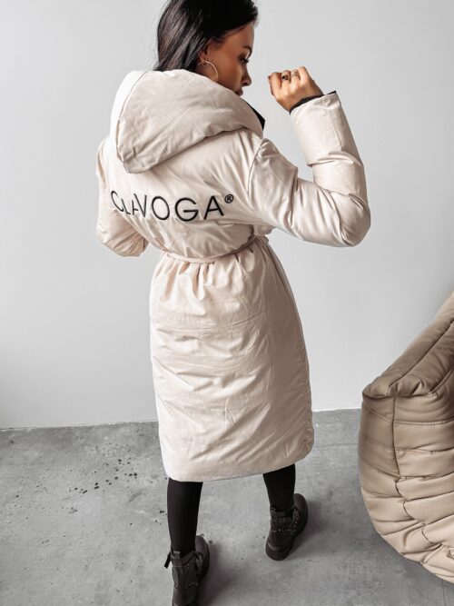 Kurtka dwustronna MARYLIN OLAVOGA czarny-beż