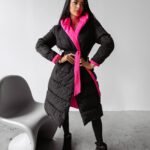 Kurtka dwustronna MARYLIN OLAVOGA czarny-n.róż