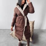 Kurtka dwustronna MARYLIN OLAVOGA brąz-beż