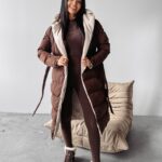 Kurtka dwustronna MARYLIN OLAVOGA brąz-beż