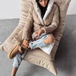 Kurtka dwustronna MARYLIN OLAVOGA ecru-beż