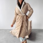 Kurtka dwustronna MARYLIN OLAVOGA ecru-beż