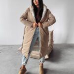 Kurtka dwustronna MARYLIN OLAVOGA ecru-beż