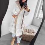 Kurtka dwustronna MARYLIN OLAVOGA ecru-beż