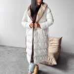 Kurtka dwustronna MARYLIN OLAVOGA ecru-beż