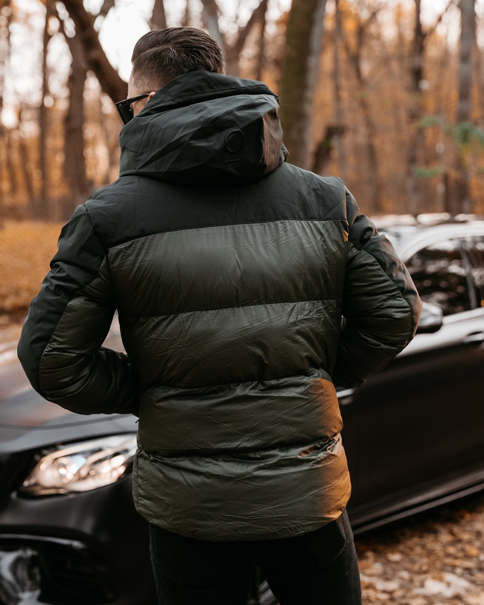 Kurtka męska z kapturem OLIVER OLAVOGA khaki