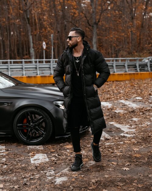 Kurtka pikowana męska PHILADELPHIA OLAVOGA czarna