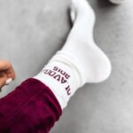 Skarpetki damskie KAVISO OLAVOGA ecru-bordo