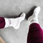 Skarpetki damskie KAVISO OLAVOGA ecru-bordo