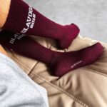 Skarpetki damskie KAVISO OLAVOGA bordo-ecru