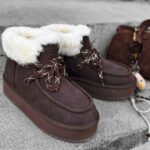 Buty śniegowce damskie VITTY OLAVOGA brązowe