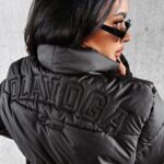 PRZEDSPRZEDAŻ Kurtka puchowa bomber OLVERA OLAVOGA czarna