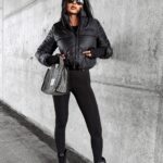 PRZEDSPRZEDAŻ Kurtka puchowa bomber OLVERA OLAVOGA czarna