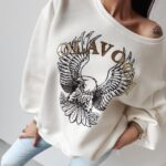 Bluza oversize Freedom Ola Voga ecru
