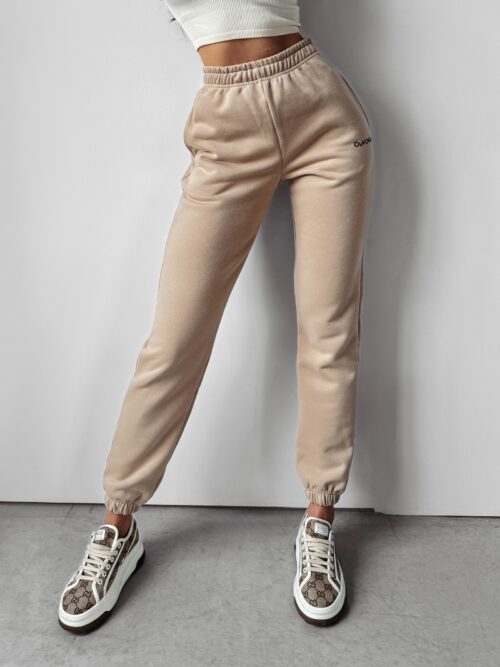 Spodnie sportowe dzianinowe Ambros Ola Voga beżowe