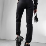 Spodnie z przeszyciami Japan Ola Voga czarne