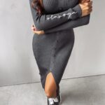 Sukienka sportowa midi Bonsie Ola Voga grafitowa