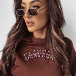 Bluza krótka Carnation Ola Voga brązowa