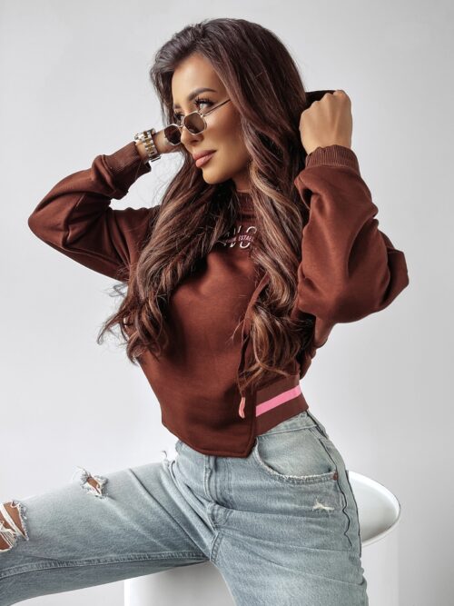 Bluza krótka Carnation Ola Voga brązowa