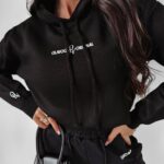 Bluza sweter z kapturem Edlin Ola Voga czarna