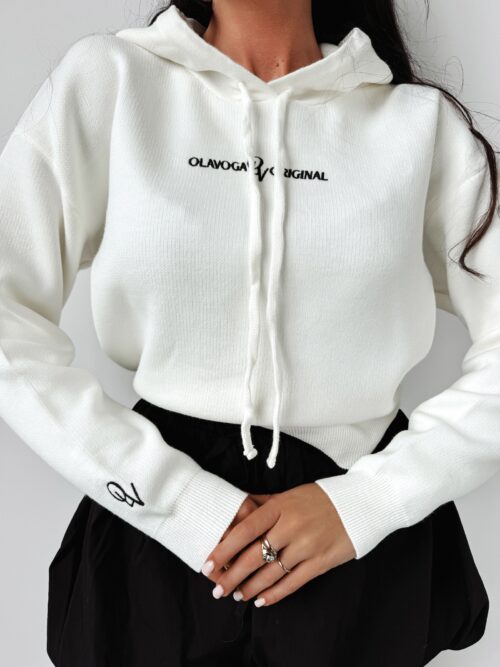 Bluza sweter z kapturem Edlin Ola Voga ecru