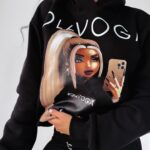 Bluza z kapturem Megan Ola Voga czarna