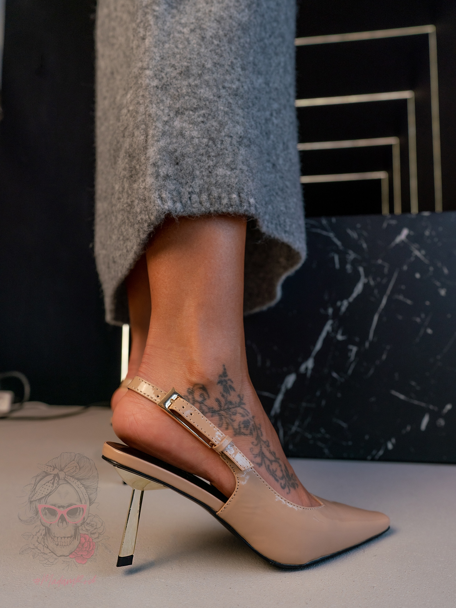 Czółenka lakierowane Madam Jore nude Czółenka lakierowane Madam Jore nude