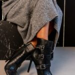 Botki na szpilce Madam Jotur czarne