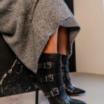 Botki na szpilce Madam Jotur czarne