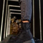 Botki z cyrkoniami Rock Kire czarne