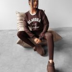 Bluza oversize COLLECTY OLAVOGA brązowa